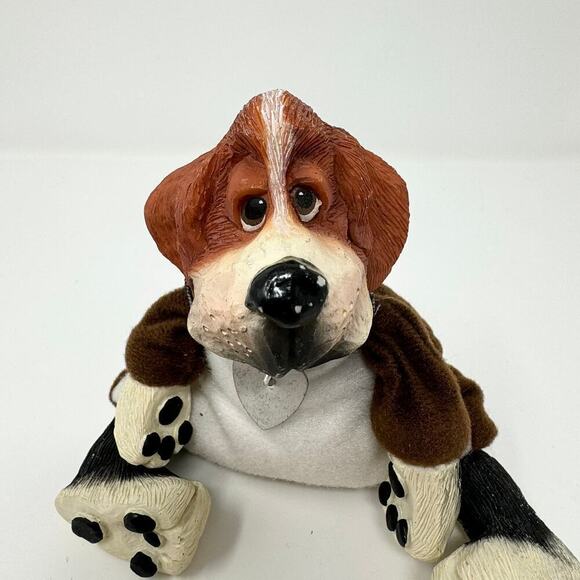 Hound Dogz Orville Beagle Dog by Kathleen Kelly Encore Bean Bag Resin Toy Plush - Picture 2 of 13
